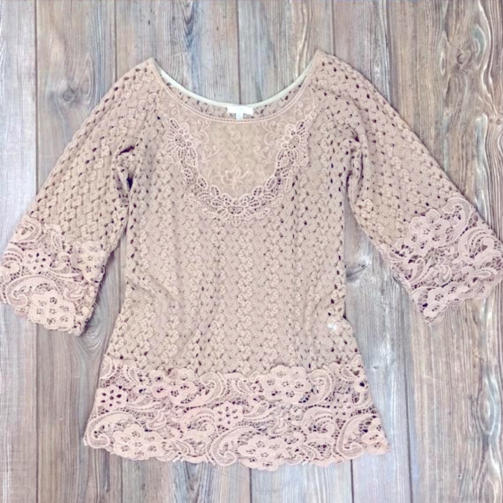 Lace crochet top